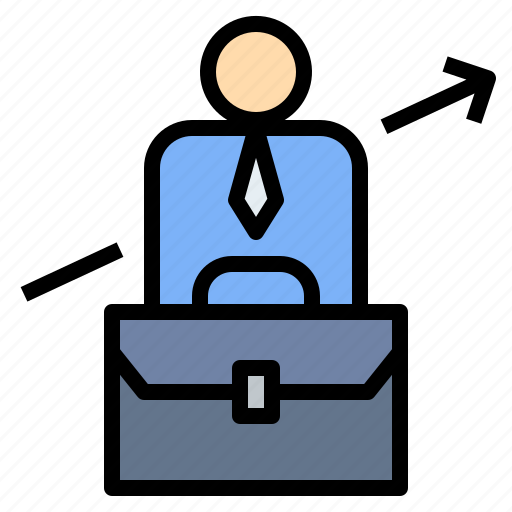 Businessman, employee, employment, leader, progress icon - Download on Iconfinder