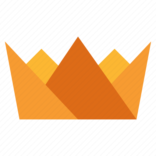 Crown, origami, art, paper icon - Download on Iconfinder