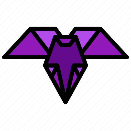 Bat, origami, art, animals icon - Download on Iconfinder