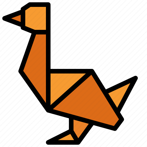 Goose, origami, art, animals icon - Download on Iconfinder