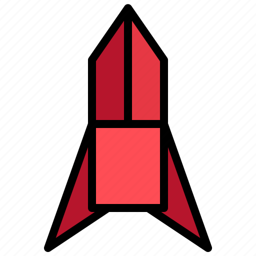 Rocket, origami, art, paper icon - Download on Iconfinder