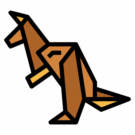 Kangaroo, origami, handcraft, paper, animal icon - Download on Iconfinder