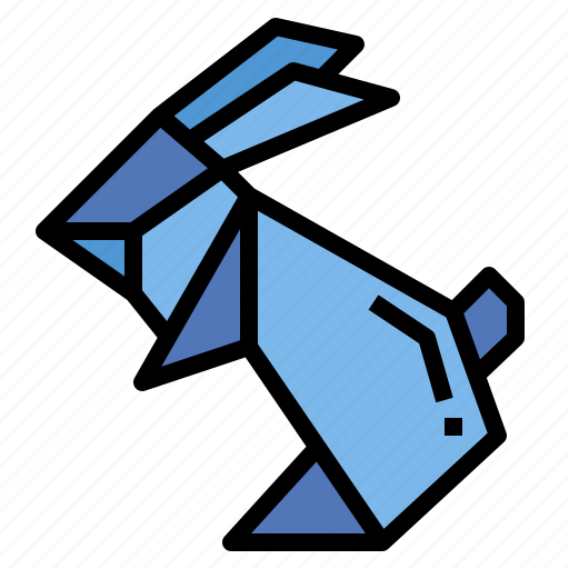 Rabbit, origami, handcraft, paper, animal icon - Download on Iconfinder
