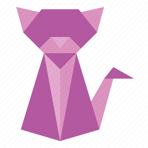 Cat, origami, handcraft, paper, animal icon - Download on Iconfinder
