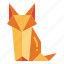 fox, origami, handcraft, paper, animal 