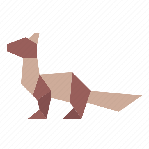 Weasel, origami, handcraft, paper, animal icon - Download on Iconfinder