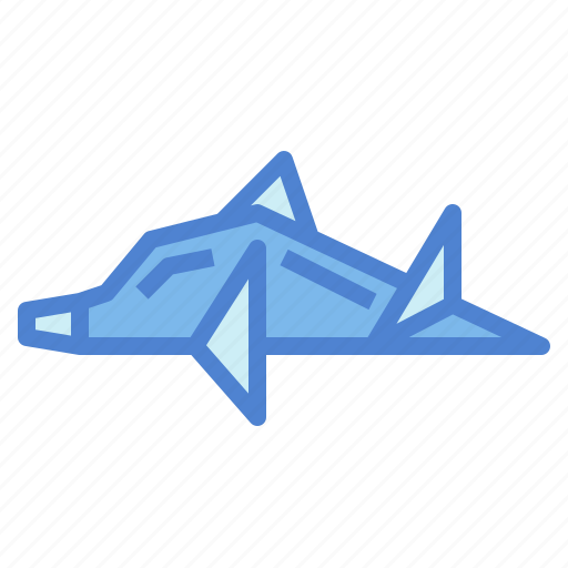 Dolphin, origami, handcraft, paper, animal icon - Download on Iconfinder