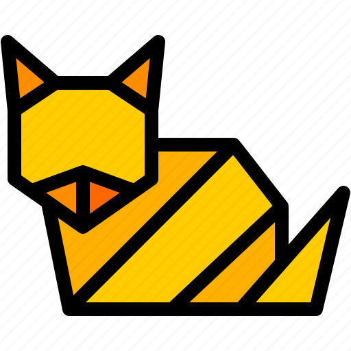 Fox, animal, paper, folding, art, and, design icon - Download on Iconfinder