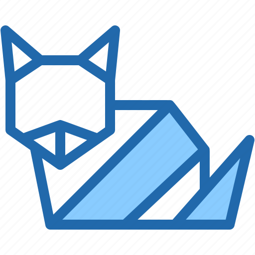 Fox, animal, paper, folding, art, and, design icon - Download on Iconfinder