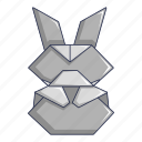 bunny, cartoon, cute, easter, object, origami, rabbit