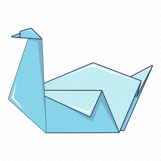 Animal, beautiful, beauty, cartoon, object, origami, swan icon - Download on Iconfinder