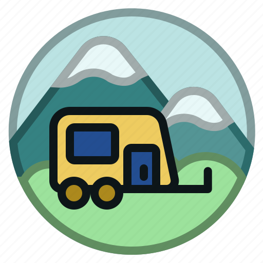 Campervan, camping, caravan, rv, travel icon - Download on Iconfinder