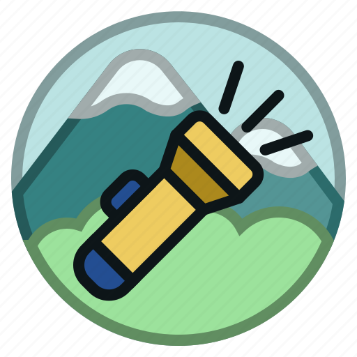 Adventure, camping, flashlight, light, travel icon - Download on Iconfinder