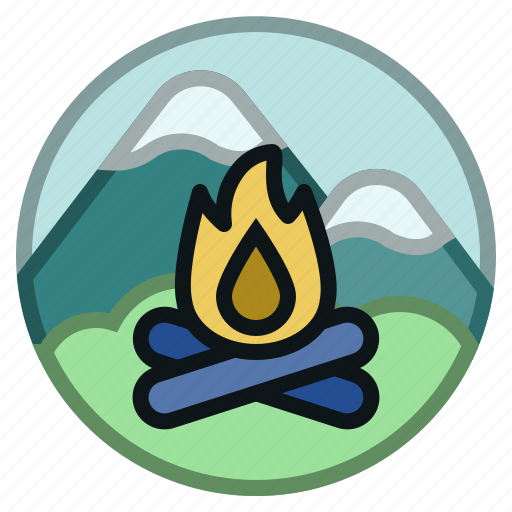 Adventure, bonfire, camp, camping, fire, firewood icon - Download on Iconfinder
