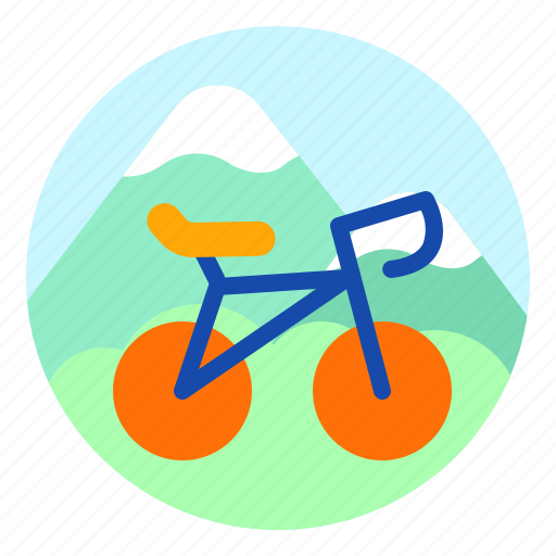 Adventure, bicycle, mountain bike, transportation, travel icon - Download on Iconfinder