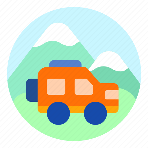 Adventure, car, offroad, suv, transportation, travel icon - Download on Iconfinder