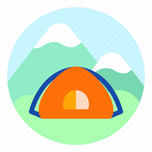 Camp, camping, forest, outdoor, tent, travel icon - Download on Iconfinder