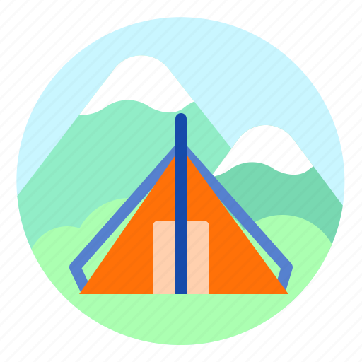 Camp, camping, forest, outdoor, tent, travel icon - Download on Iconfinder