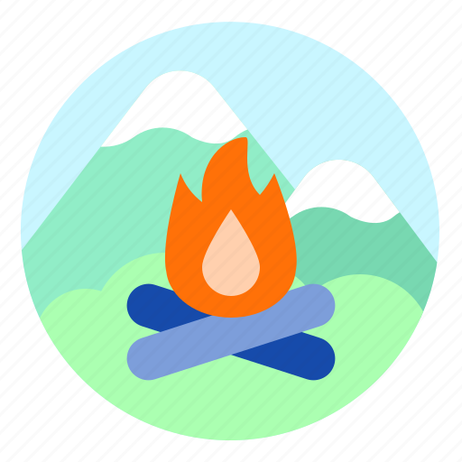 Adventure, bonfire, camp, camping, fire, firewood icon - Download on Iconfinder