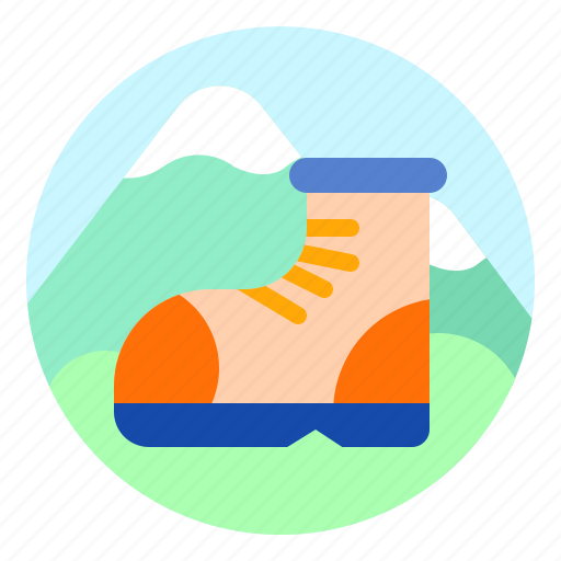 Adventure, boots, camping, hiking, shoes, trekking icon - Download on Iconfinder