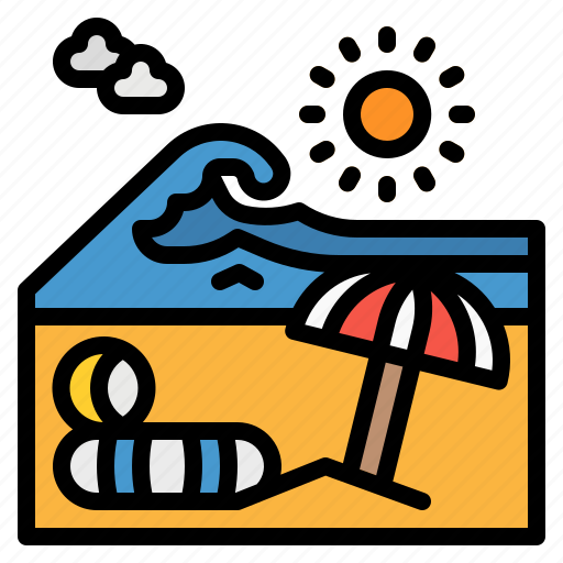 Beach, island, landscape, nature, sun icon - Download on Iconfinder