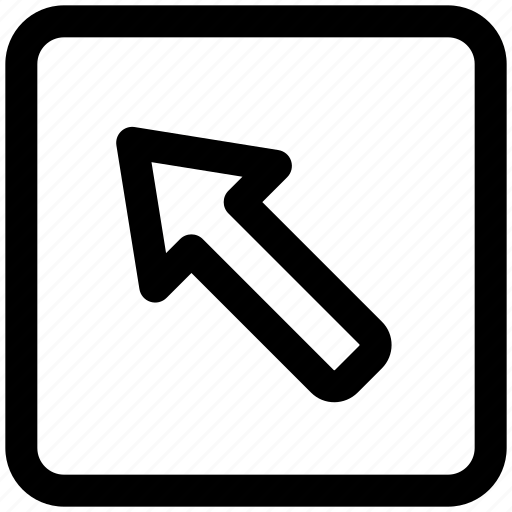 Arrow, up, left, otudoor, direction icon - Download on Iconfinder