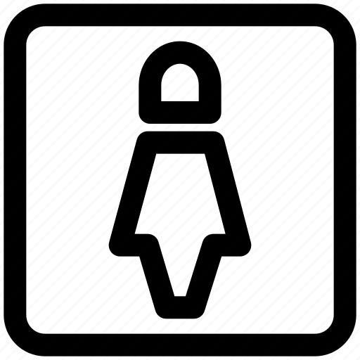 Woman, outdoor, restroom, avatar, washroom icon - Download on Iconfinder