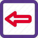 arrow, left, pictogram, direction, outdoor place