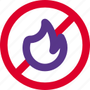 no fire, banned, prohibited, restricted