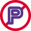 pictogram, no parking, banned 