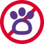 pictogram, outdoor place, no pets, forbidden 