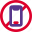pictogram, outdoor place, no phone, banned 