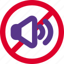 pictogram, no sound, banned, forbidden
