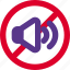 pictogram, no sound, banned, forbidden 