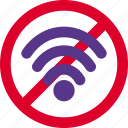 wifi, pictogram, no signal, signal