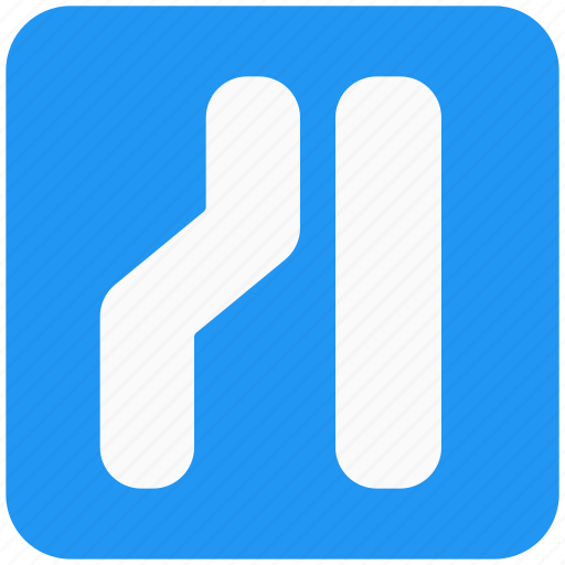Single, lane, outdoor, road sign icon - Download on Iconfinder