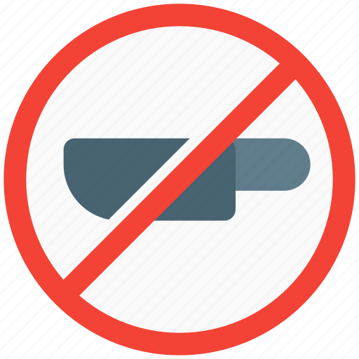 No knife, no sharp objects, outdoor, banned icon - Download on Iconfinder