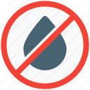 no water, forbidden, outdoore, sign board