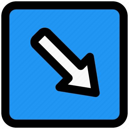Arrow, down, right, outdoor, pointer icon - Download on Iconfinder