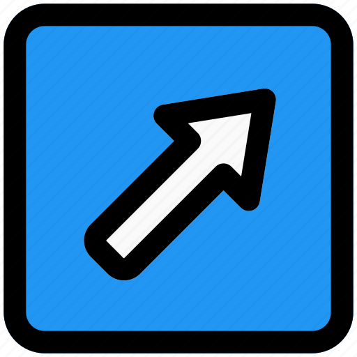 Arrow, up, right, outdoor, sign board icon - Download on Iconfinder