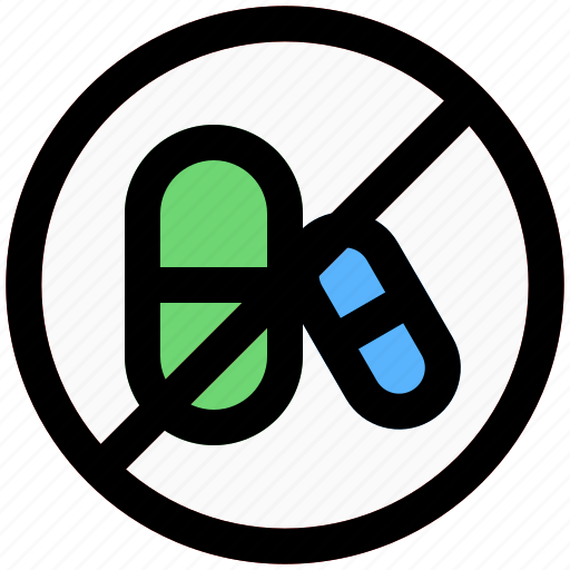 No drugs, pills, restricted, outdoor icon - Download on Iconfinder