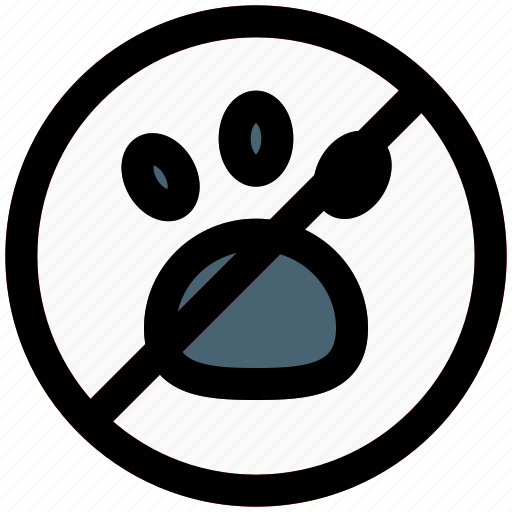 No pets, animals, prohibited, outdoor icon - Download on Iconfinder