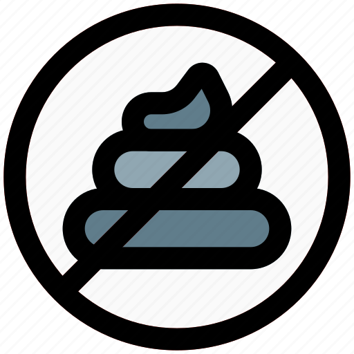 No poop, restricted, outdoor, banned icon - Download on Iconfinder