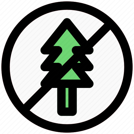 No cutting, trees, chopping woods, restricted, outdoor icon - Download on Iconfinder