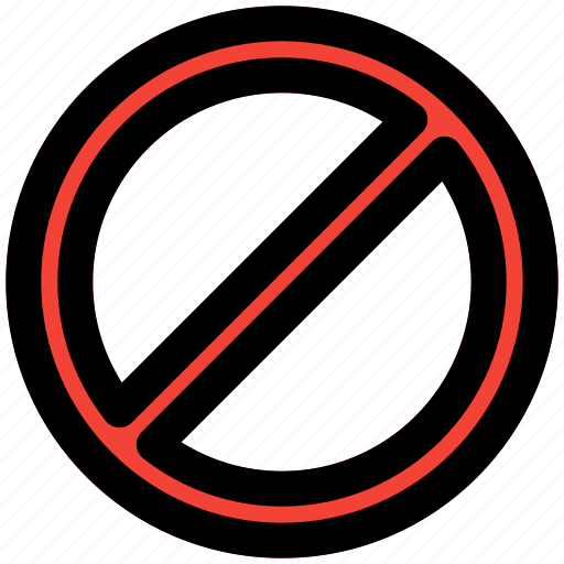 Prohibition, stop sign, cancel, outdoor icon - Download on Iconfinder