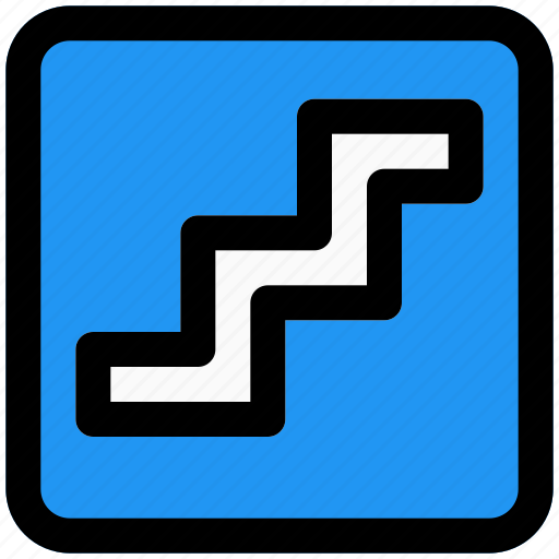 Stairs, outdoor, staircase, sign board icon - Download on Iconfinder