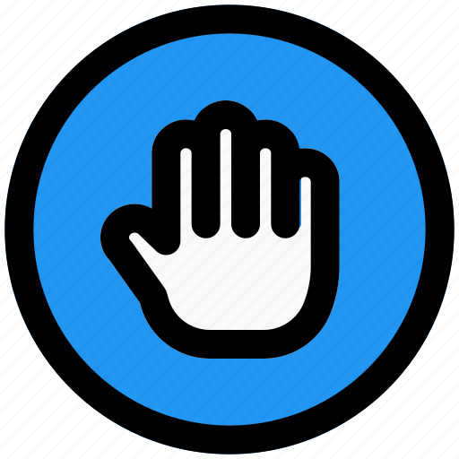 Stop, hand, sign board, outdoor icon - Download on Iconfinder