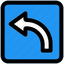 turn, left, outdoor, highway, sign board