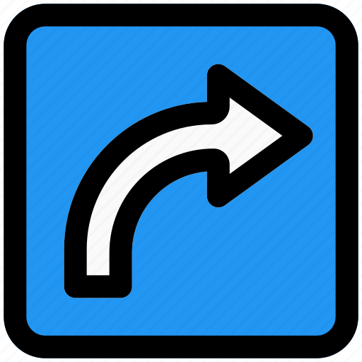 Turn, right, outdoor, sign board icon - Download on Iconfinder