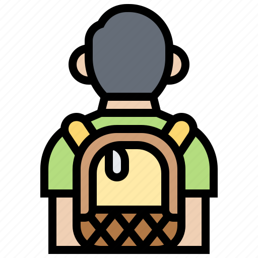 Backpack, bag, tourist, traveling, trip icon - Download on Iconfinder